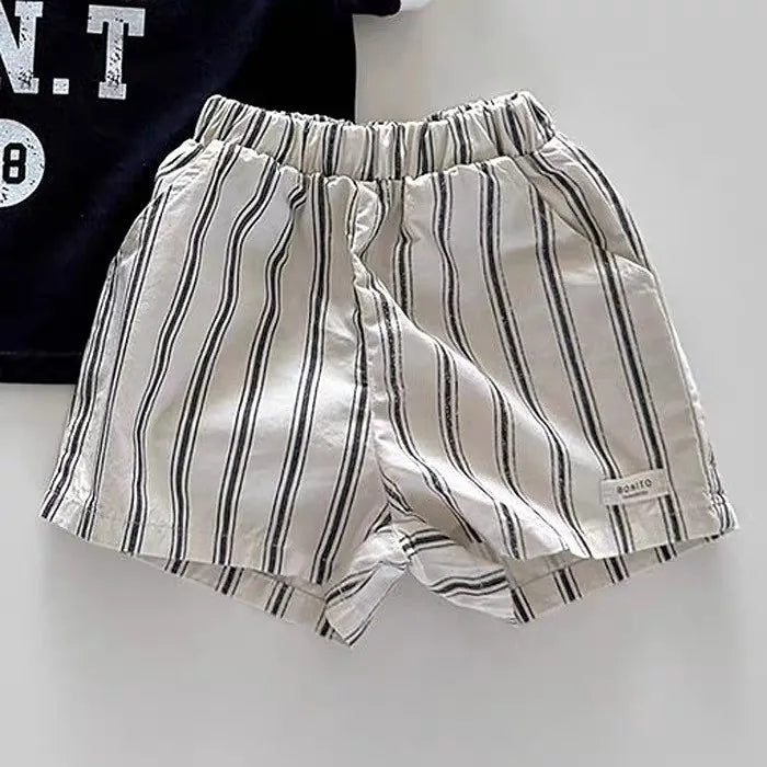 Cotton linen mini shorts