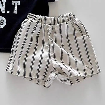 Cotton linen mini shorts