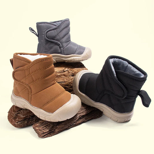 Kids’ Waterproof Snow Boots – Warm Velvet-Lined Winter Boots for Boys & Girls