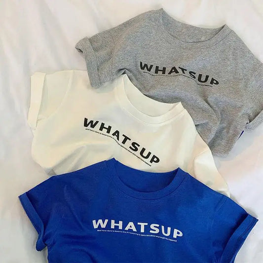 Kids letter print t-shirt