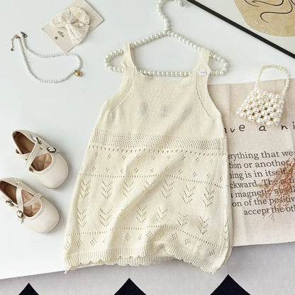 Girls embroidered summer dress