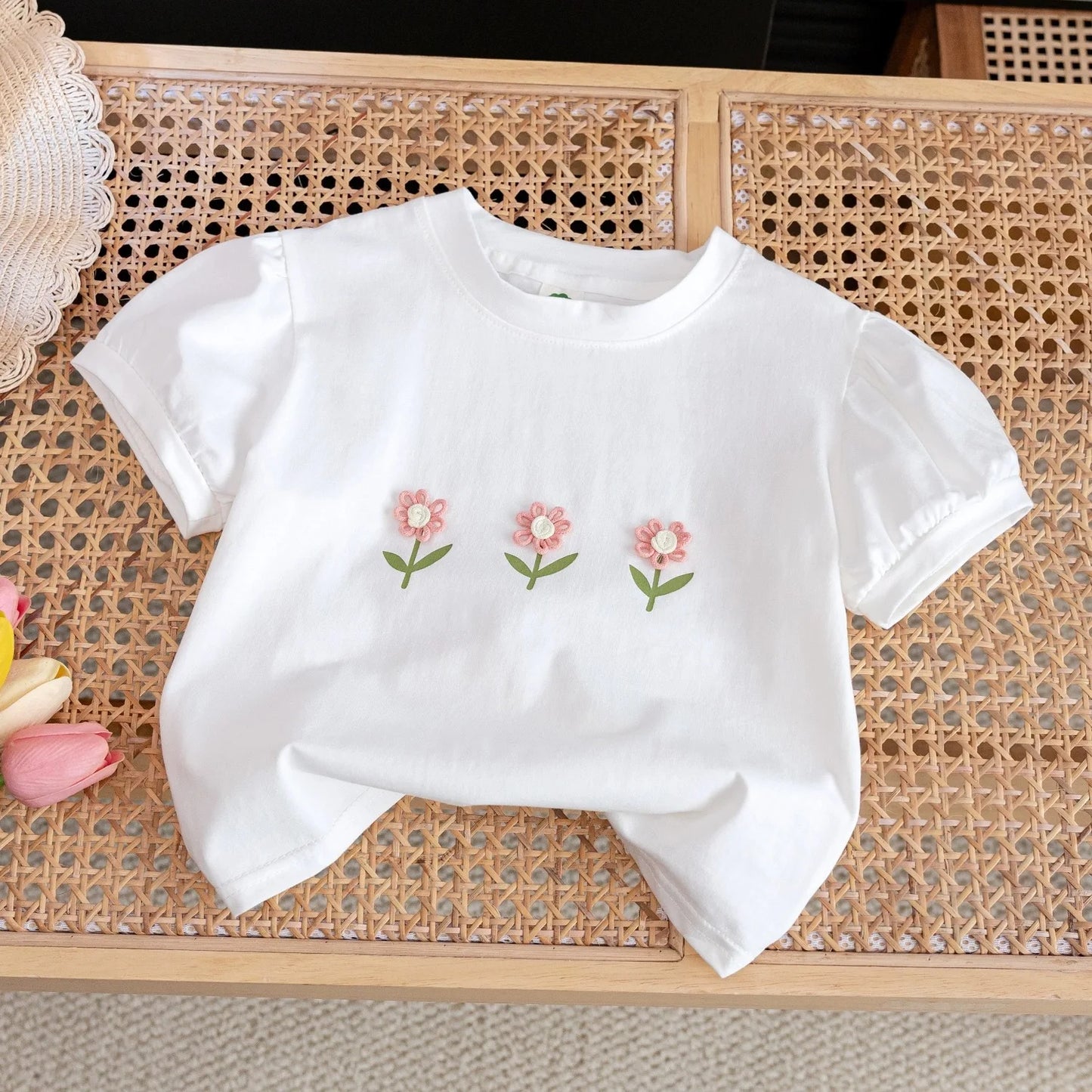 Girls flower t-shirt