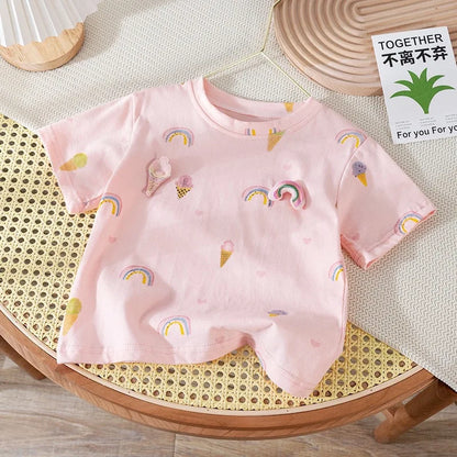 Girls flower t-shirt
