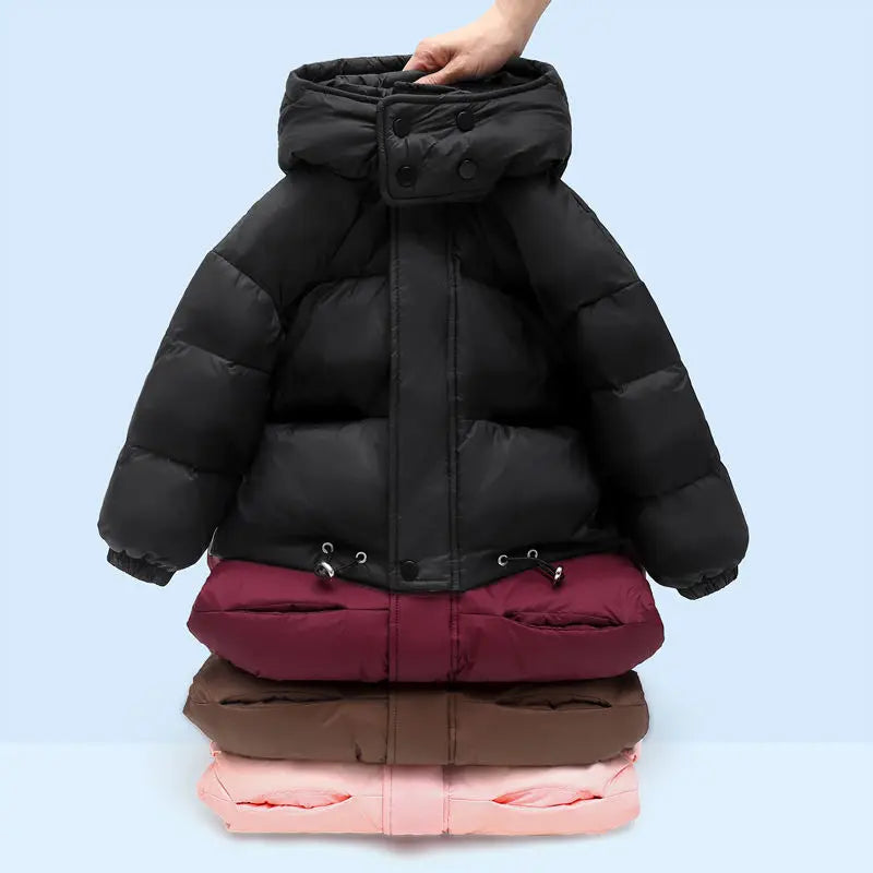 Winter Down Jacket – Thick Hooded Coat (3–12 Years)
