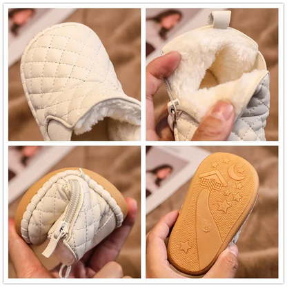 Winter Baby Snow Boots – Warm Plush, Non-Slip Outdoor Shoes for Boys & Girls