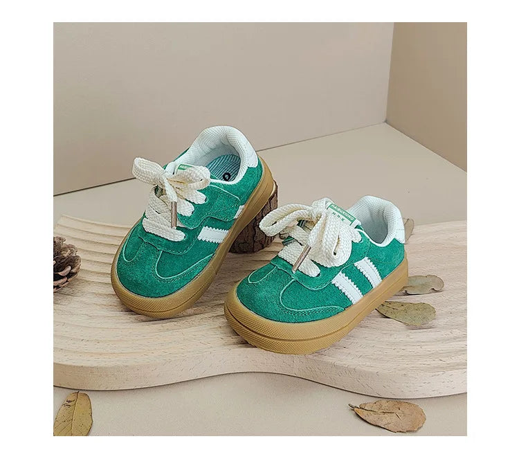 Baby sneakers soft leather kids shoes