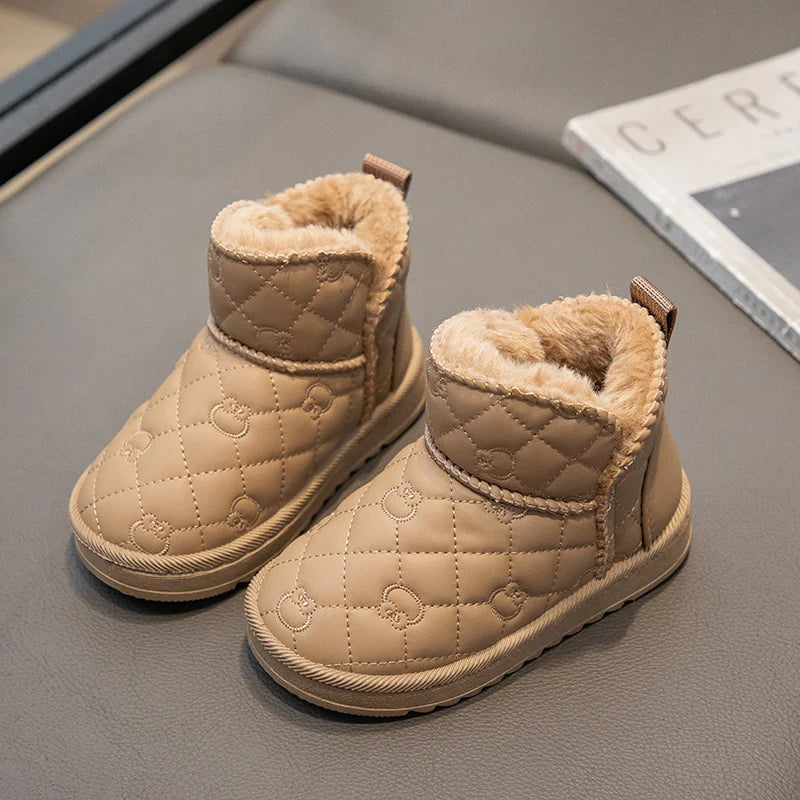 Winter Plush Boots for Children – Soft, Warm & Waterproof Snow Boots