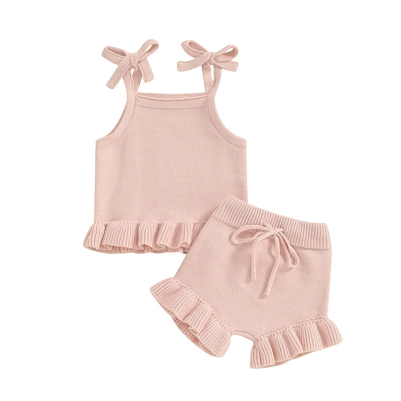 Baby Girl Knit Summer Set