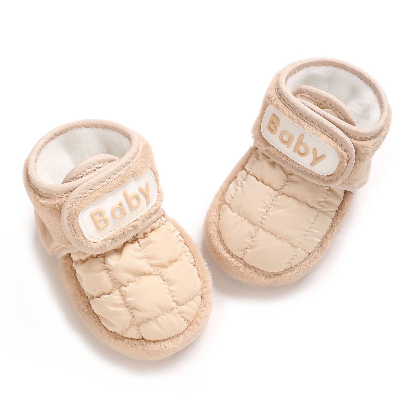 Soft Soled Newborn Baby Cotton Boots – Warm Velvet-Lined Winter Shoes