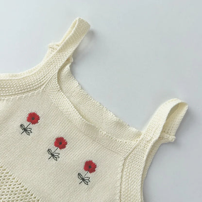 Girls embroidered summer dress