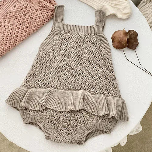 Spring & summer baby girl romper – Sleeveless Knit Jumpsuit