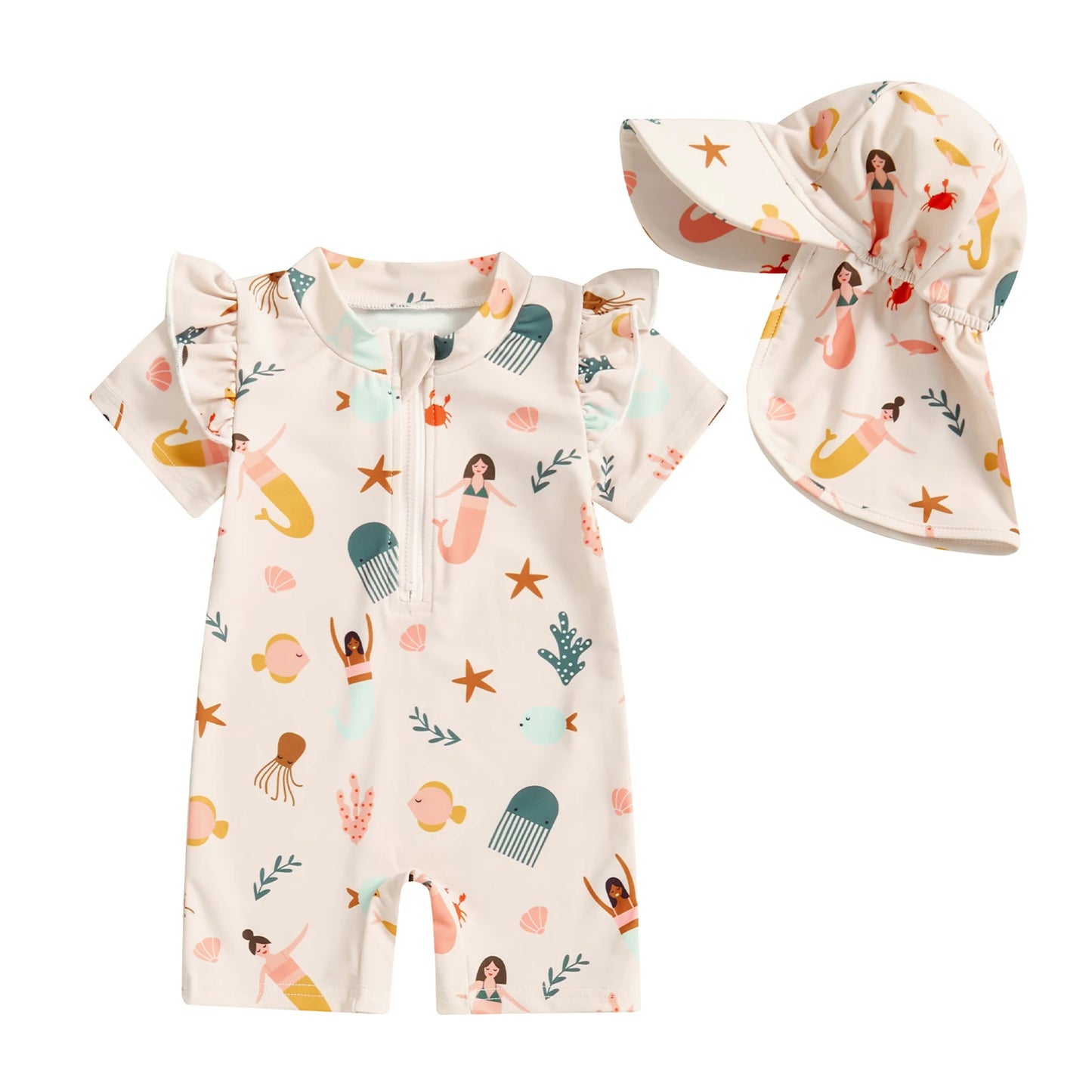 Baby Girl Mermaid Swimsuit