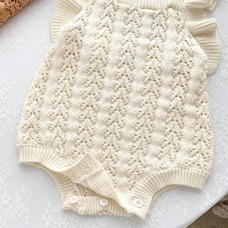Spring & summer baby girl romper – Sleeveless Knit Jumpsuit