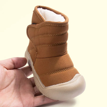 Kids’ Waterproof Snow Boots – Warm Velvet-Lined Winter Boots for Boys & Girls