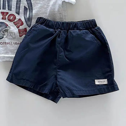 Cotton linen mini shorts