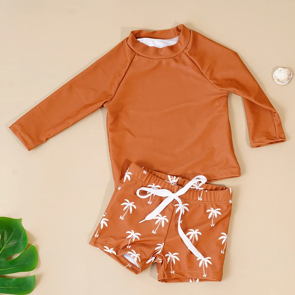 Long sleeve sunscreen swimsuit