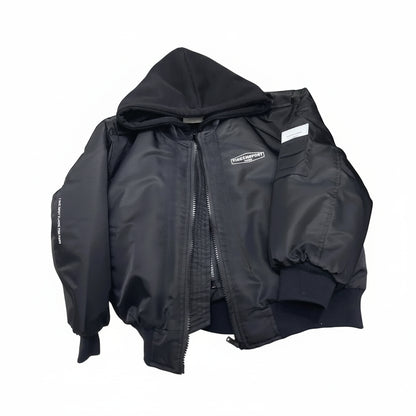 Teens Boys Jacket – Patchwork Hooded Baseball Style Coat