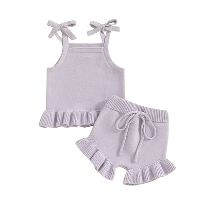 Baby Girl Knit Summer Set