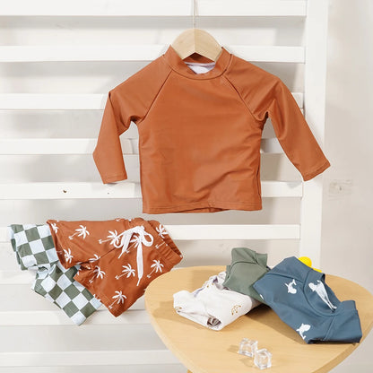 Long sleeve sunscreen swimsuit