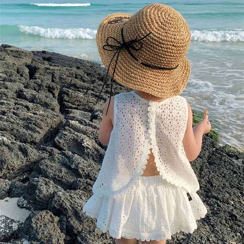 Sleeveless top & shorts outfit