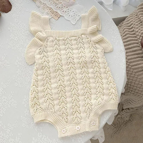 Spring & summer baby girl romper – Sleeveless Knit Jumpsuit