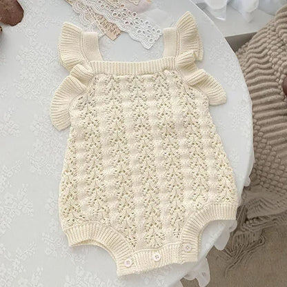 Spring & summer baby girl romper – Sleeveless Knit Jumpsuit