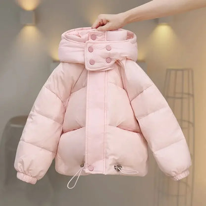 Winter Down Jacket – Thick Hooded Coat (3–12 Years)