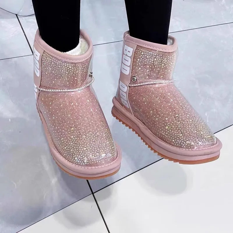 Winter Children’s Waterproof Short Boots – Snow Boots for Girls