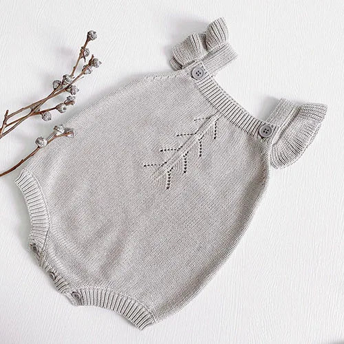 Spring & summer baby girl romper – Sleeveless Knit Jumpsuit