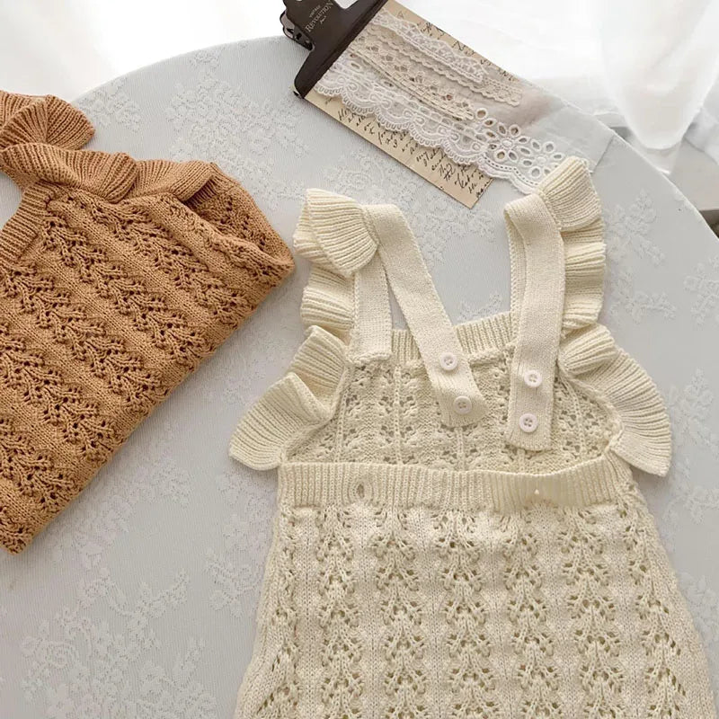 Spring & summer baby girl romper – Sleeveless Knit Jumpsuit