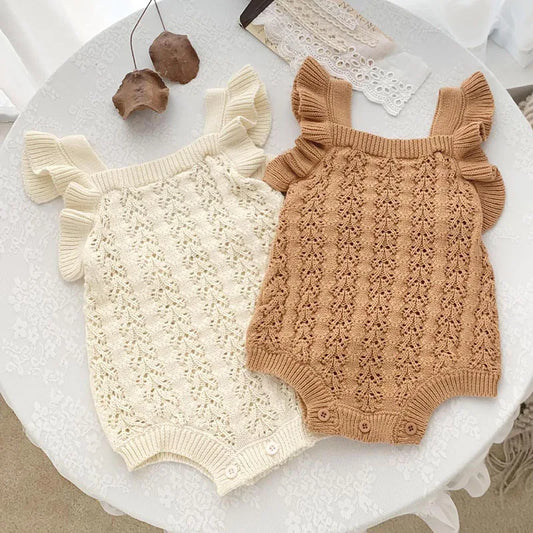 Spring & summer baby girl romper – Sleeveless Knit Jumpsuit