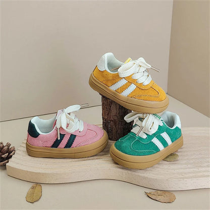 Baby sneakers soft leather kids shoes
