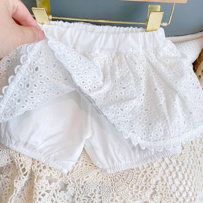 Sleeveless top & shorts outfit