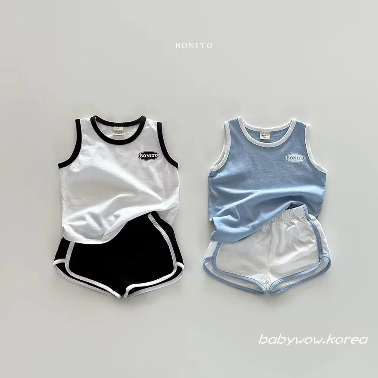 Summer Baby Set –  Cotton Vest & Shorts (2-Piece Outfit)